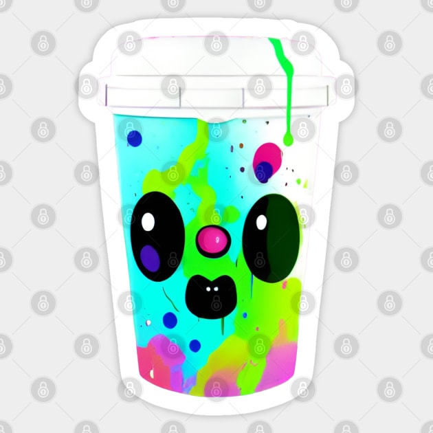 Happy Cup Sticker by AnimeBlaque